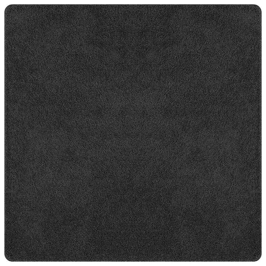 Anti-slip Shaggy Rug Dark Grey 160 x 160 cm PP