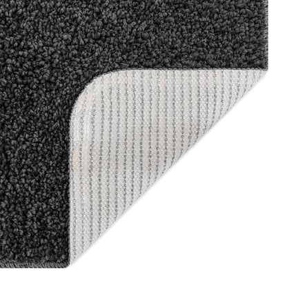 Anti-slip Shaggy Rug Dark grey 200 x 200 cm PP