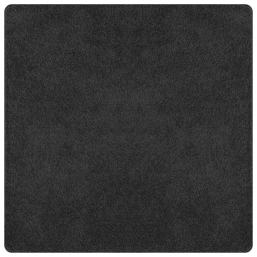 Anti-slip Shaggy Rug Dark grey 200 x 200 cm PP