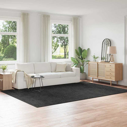 Anti-slip Shaggy Rug Dark grey 240 x 340 cm PP