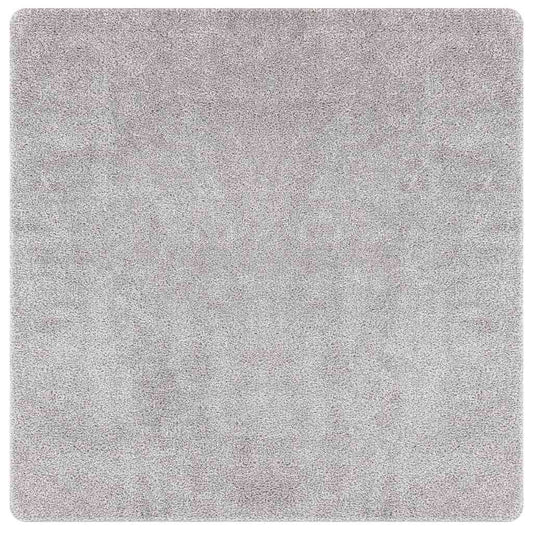Anti-slip Shaggy Rug Grey 120 x 120 cm PP
