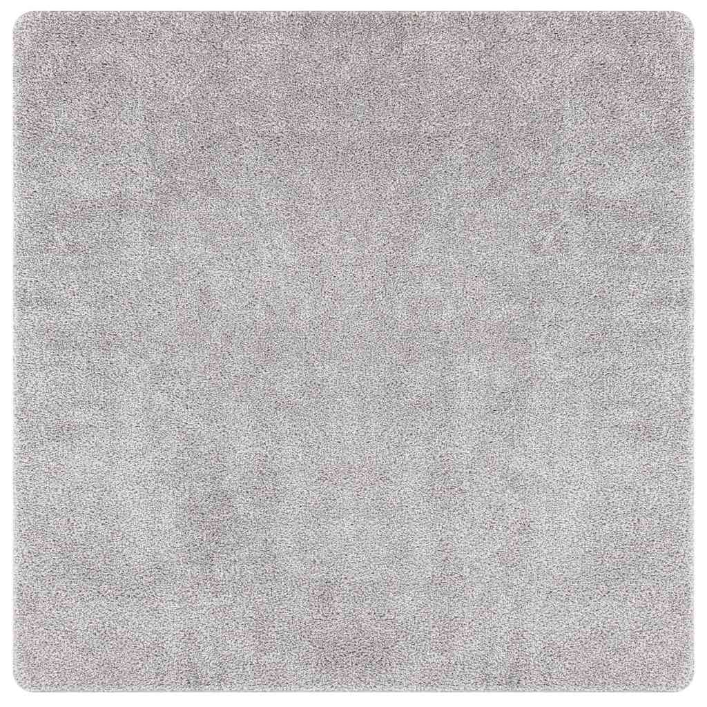 Anti-slip Shaggy Rug Grey 160 x 160 cm PP