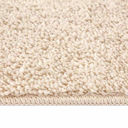 Anti-slip Shaggy Rug Cream 120 x 120 cm PP