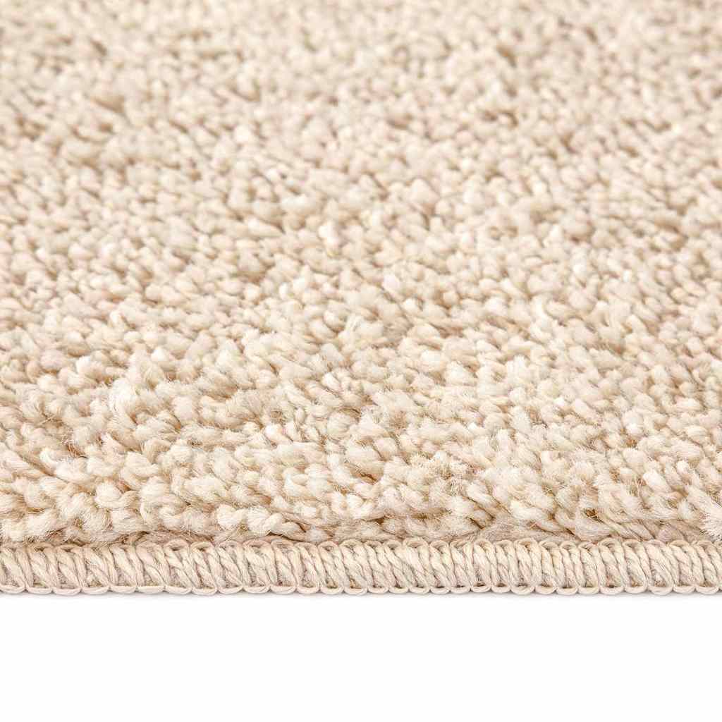 Anti-slip Shaggy Rug Cream 160 x 160 cm PP