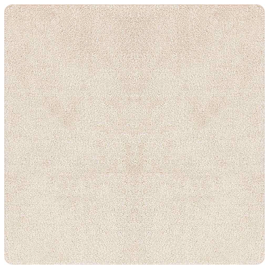 Anti-slip Shaggy Rug Cream 160 x 160 cm PP