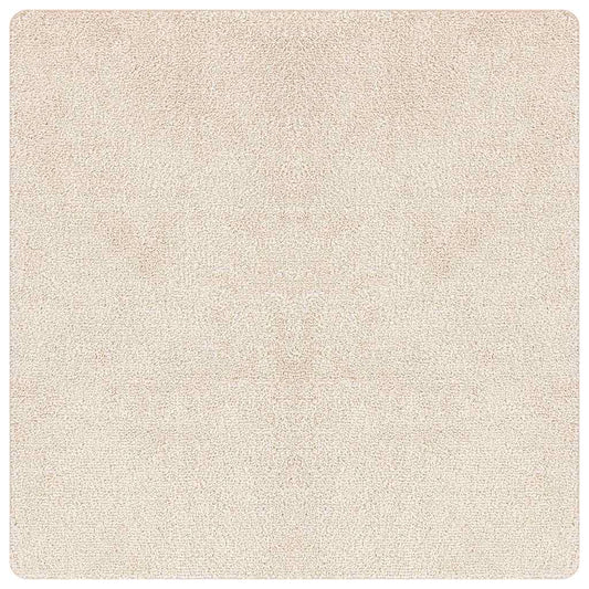 Anti-slip Shaggy Rug Cream 160 x 160 cm PP