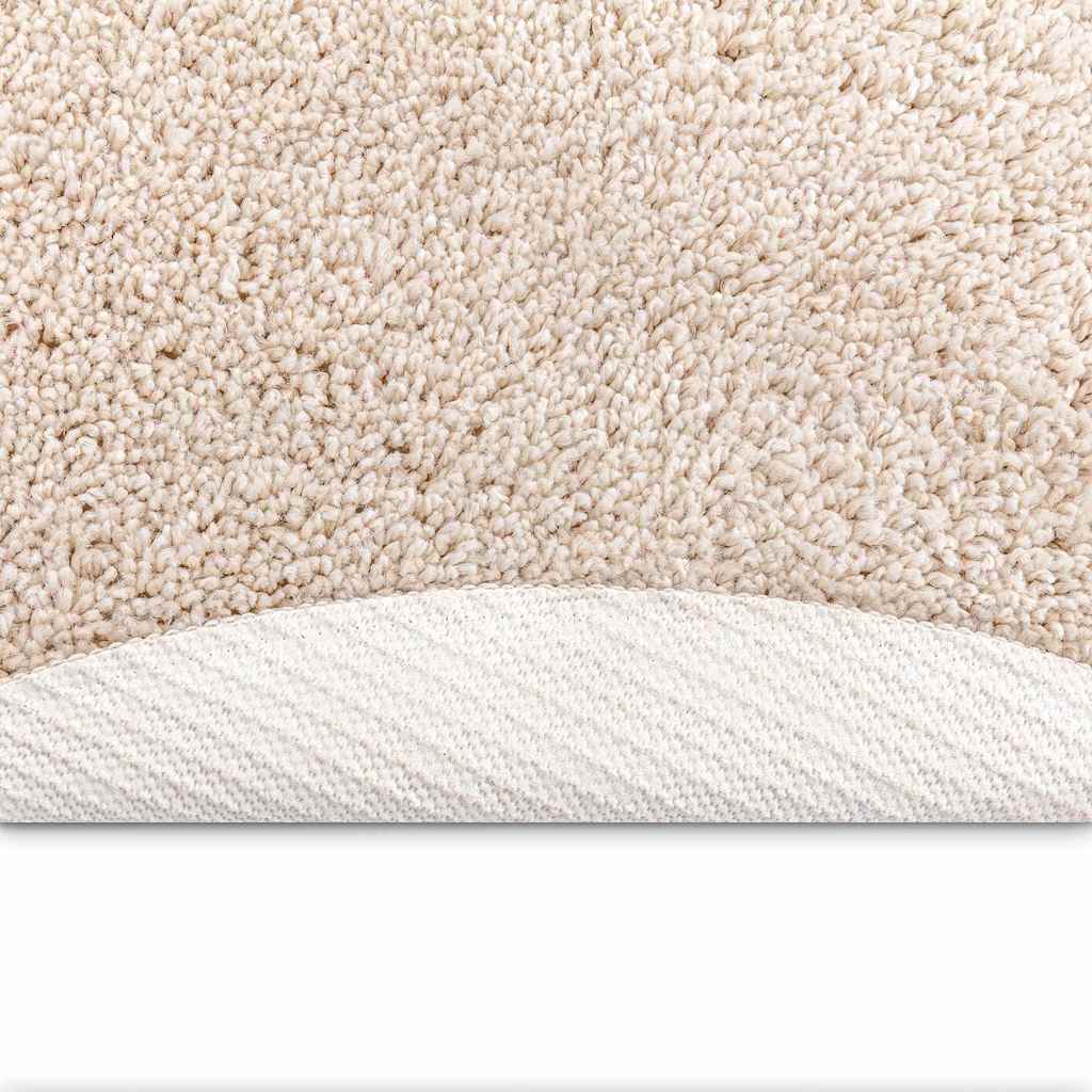 Anti-slip Shaggy Rug Cream 160 x 160 cm PP