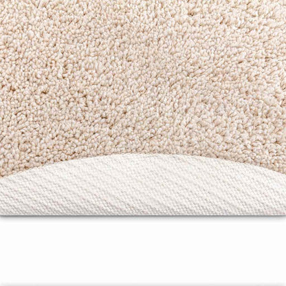 Anti-slip Shaggy Rug Cream 160 x 160 cm PP