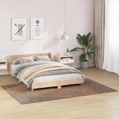 Anti-slip Shaggy Rug Brown 160 x 230 cm PP