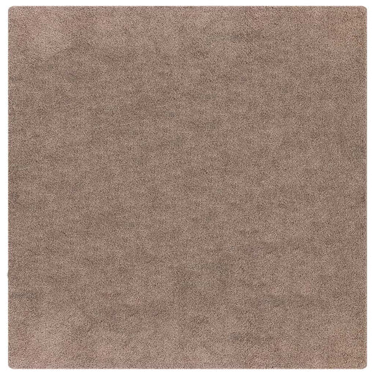 Anti-slip Shaggy Rug Brown 200 x 200 cm PP