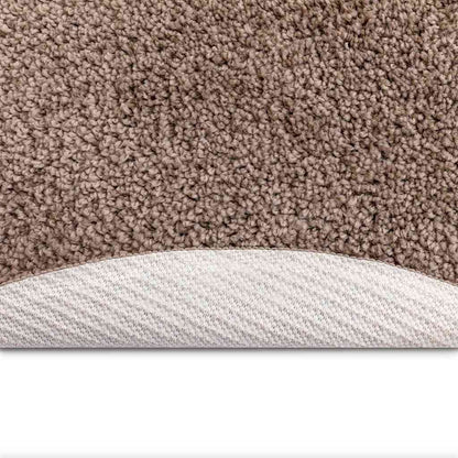 Anti-slip Shaggy Rug Brown 160 x 160 cm PP