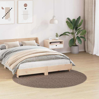 Anti-slip Shaggy Rug Brown 160 x 160 cm PP