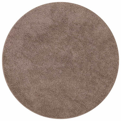 Anti-slip Shaggy Rug Brown 160 x 160 cm PP