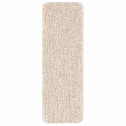 Anti-slip Stair Mats Latex backing 15 pcs Cream 60 x 25 cm PP