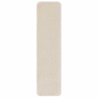 Anti-slip Stair Mats Rectangular 15 pcs Cream 75 x 20 cm PP