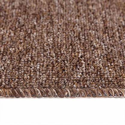 Anti-slip Stair Mats Latex backing 15 pcs Brown 60 x 25 cm PP