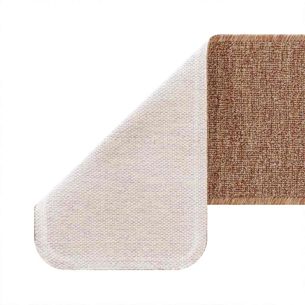 Anti-slip Stair Mats Latex backing 15 pcs Yellow 60 x 25 cm PP