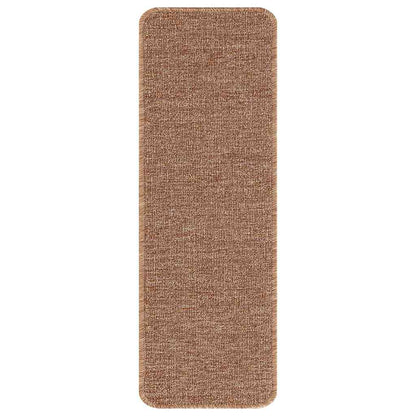 Anti-slip Stair Mats Latex backing 15 pcs Yellow 60 x 25 cm PP