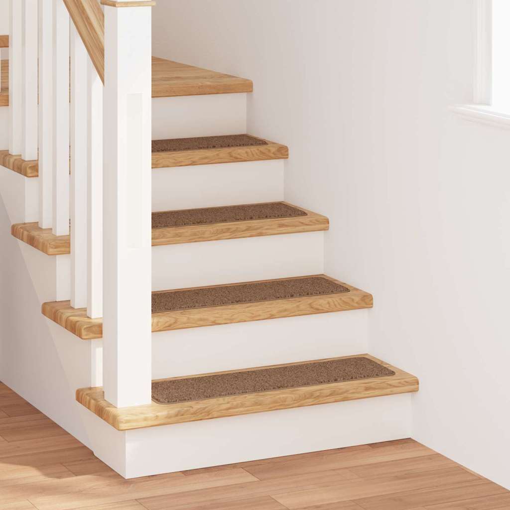 Anti-slip Stair Mats Latex backing 15 pcs Yellow 75 x 20 cm PP
