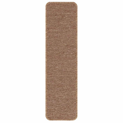 Anti-slip Stair Mats Latex backing 15 pcs Yellow 75 x 20 cm PP