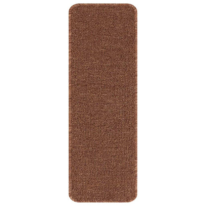 Anti-slip Stair Mats Latex backing 15 pcs Yellow 60 x 25 cm PP