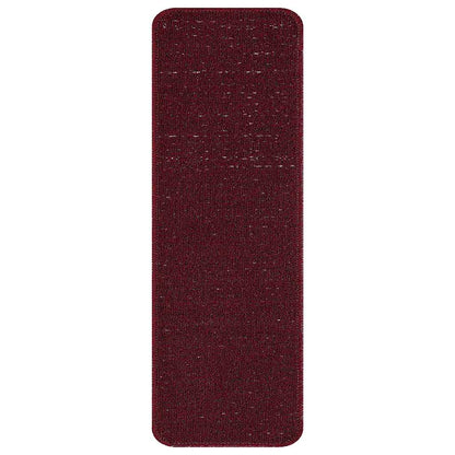 Anti-slip Stair Mats 15 pcs Bordeaux 60 x 25 cm PP