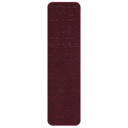 Anti-slip Stair Mats 15 pcs Bordeaux 75 x 20 cm PP