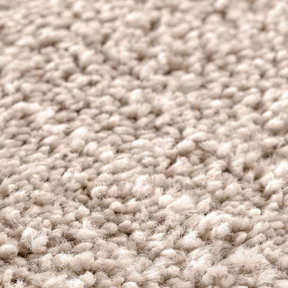 Anti-slip Bath Mat with Toilet Cut Cream 50 x 50 cm PP