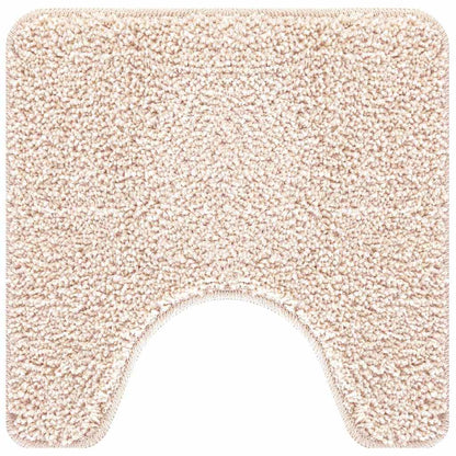 Anti-slip Bath Mat with Toilet Cut Cream 50 x 50 cm PP