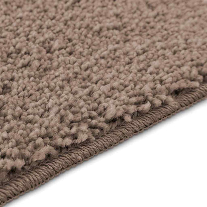 Anti-slip Bath Mat with Toilet Cut Brown 50 x 50 cm PP