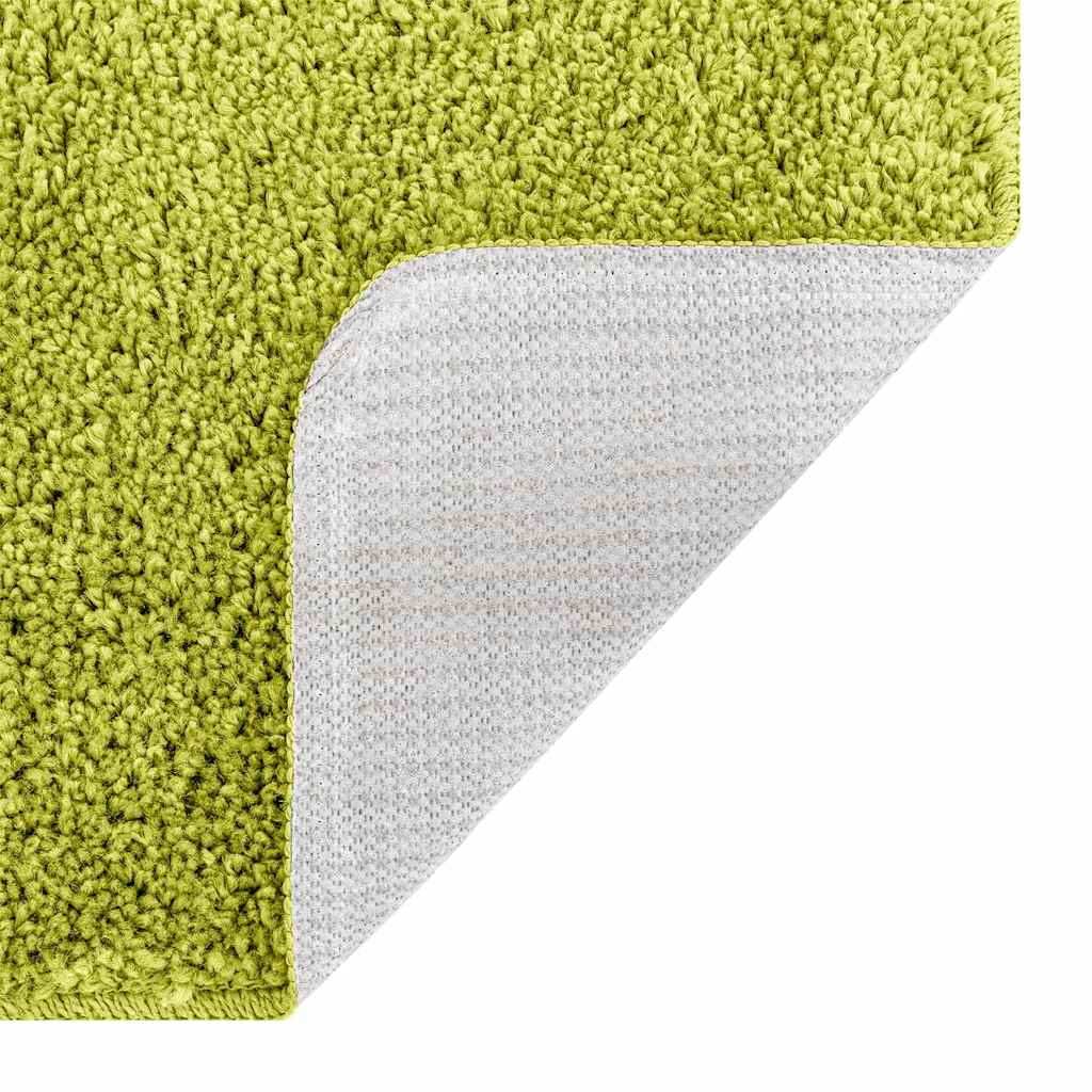 Anti-slip Bath Mat with Toilet Cut Green 50 x 50 cm PP