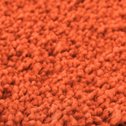 Anti-slip Bath Mat with Toilet Cut Orange 50 x 50 cm PP