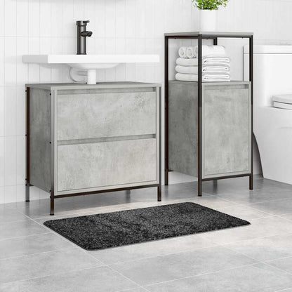 Anti-slip Bath Mat Dark grey 50 x 80 cm PP