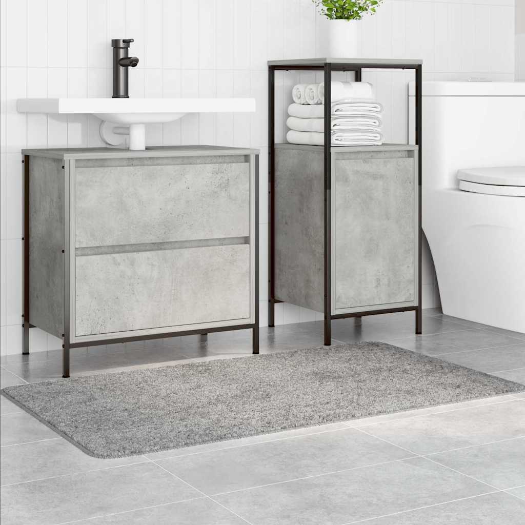 Anti-slip Bath Mat Grey 70 x 120 cm PP