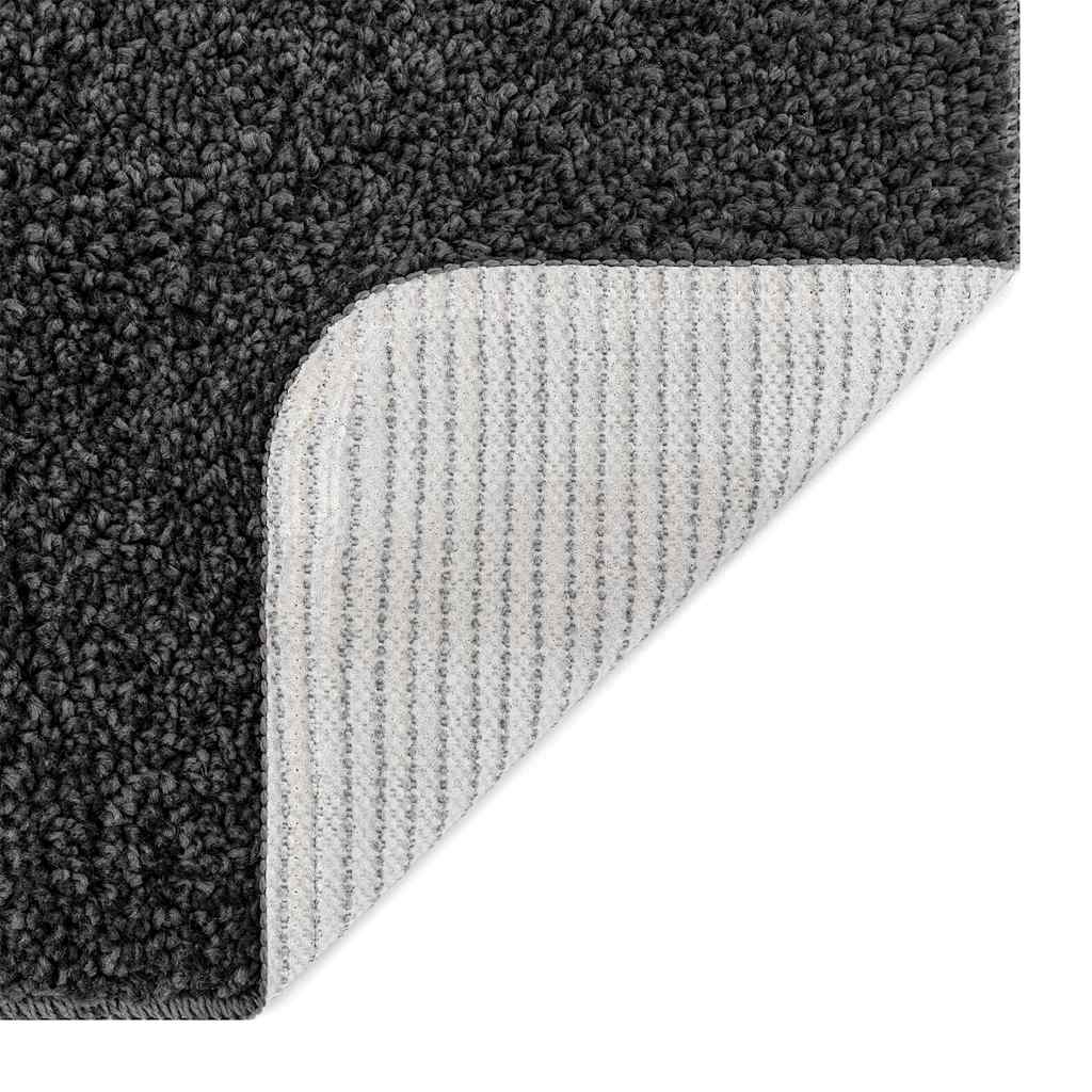 Anti-slip Bath Mat Set 2 pcs Dark Grey PP