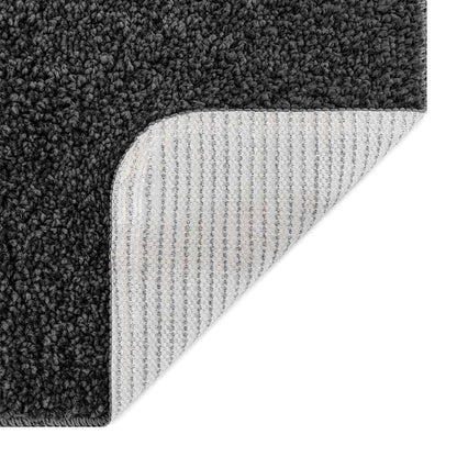 Anti-slip Bath Mat Set 2 pcs Dark Grey PP