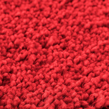 Anti-slip Bath Mat Set 2 pcs Red PP