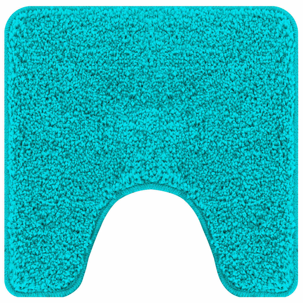 Anti-slip Bath Mat Set 2 pcs Turquoise PP
