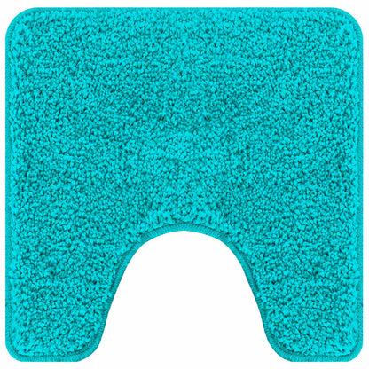 Anti-slip Bath Mat Set 2 pcs Turquoise PP