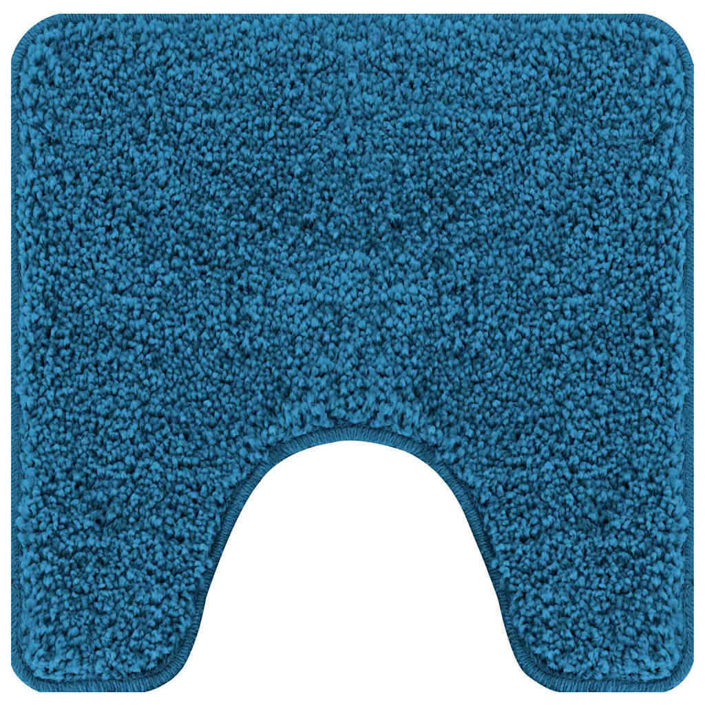 Anti-slip Bath Mat Set 2 pcs Blue 50 x 50 cm PP