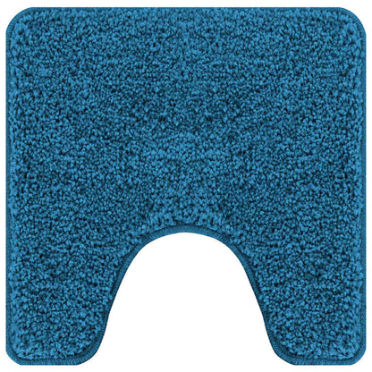 Anti-slip Bath Mat Set 2 pcs Blue PP