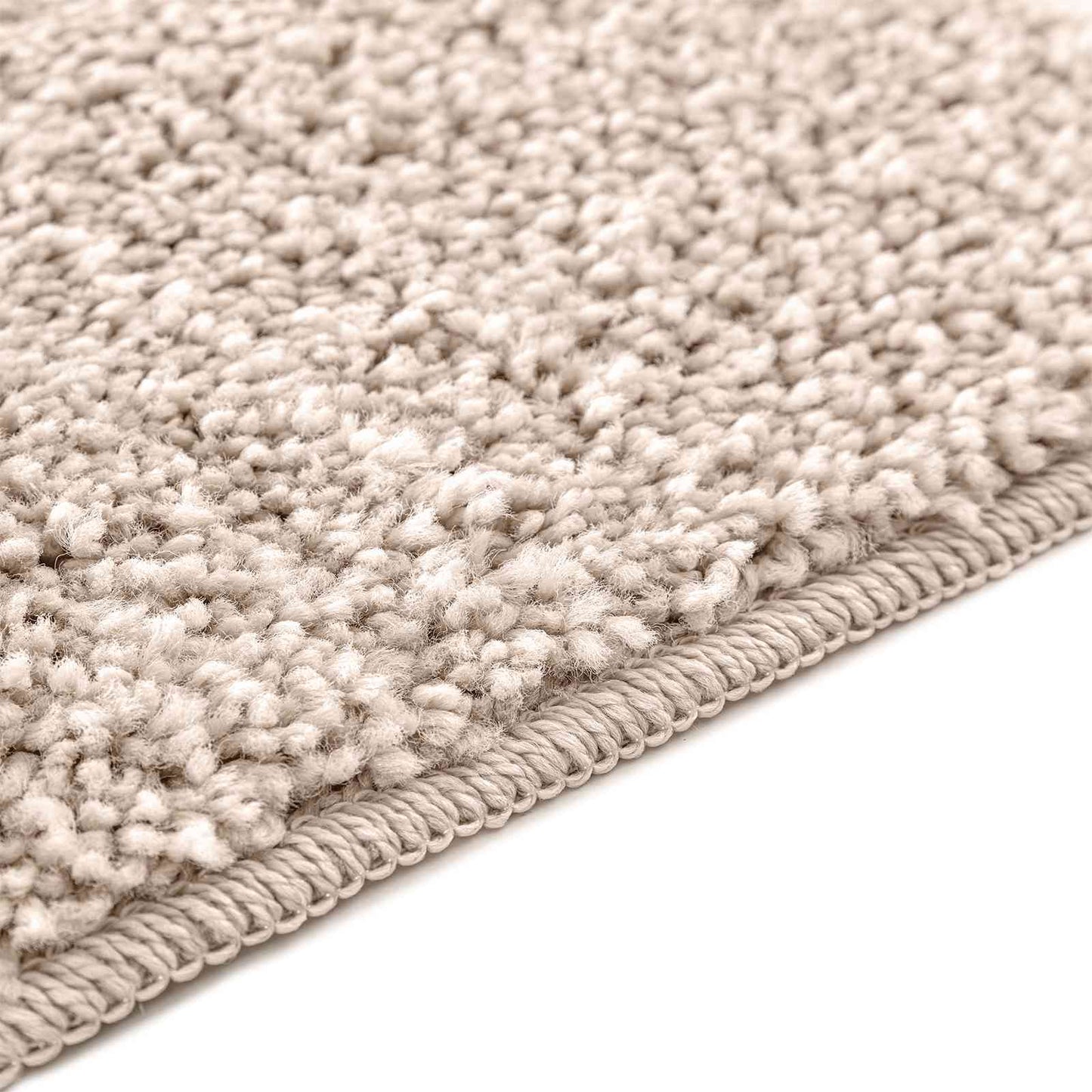 Anti-slip Bath Mat Set 3 pcs Cream PP