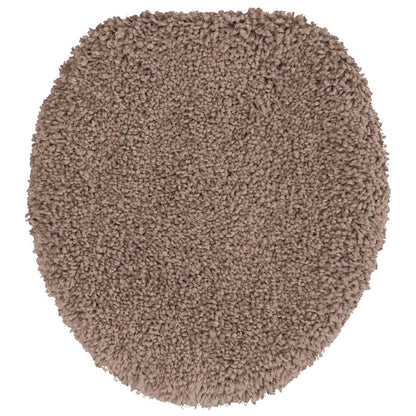 Anti-slip Bath Mat Set 3 pcs Brown PP