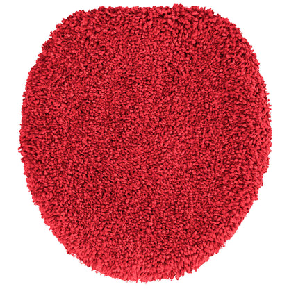 Anti-slip Bath Mat Set 3 pcs Red PP