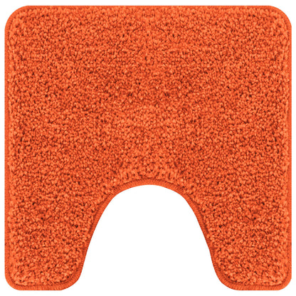 Anti-slip Bath Mat Set 3 pcs Orange PP