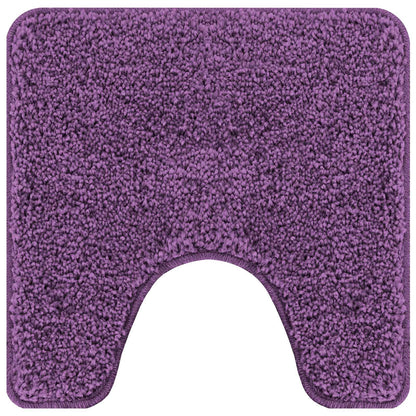Anti-slip Bath Mat Set 3 pcs Purple PP