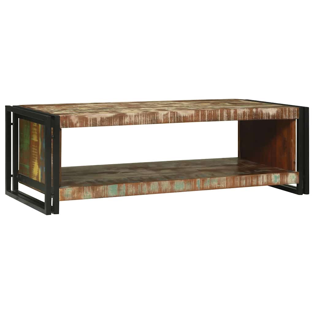 Coffee Table Multicolour 120 x 50 x 38 cm Solid Reclaim Wood