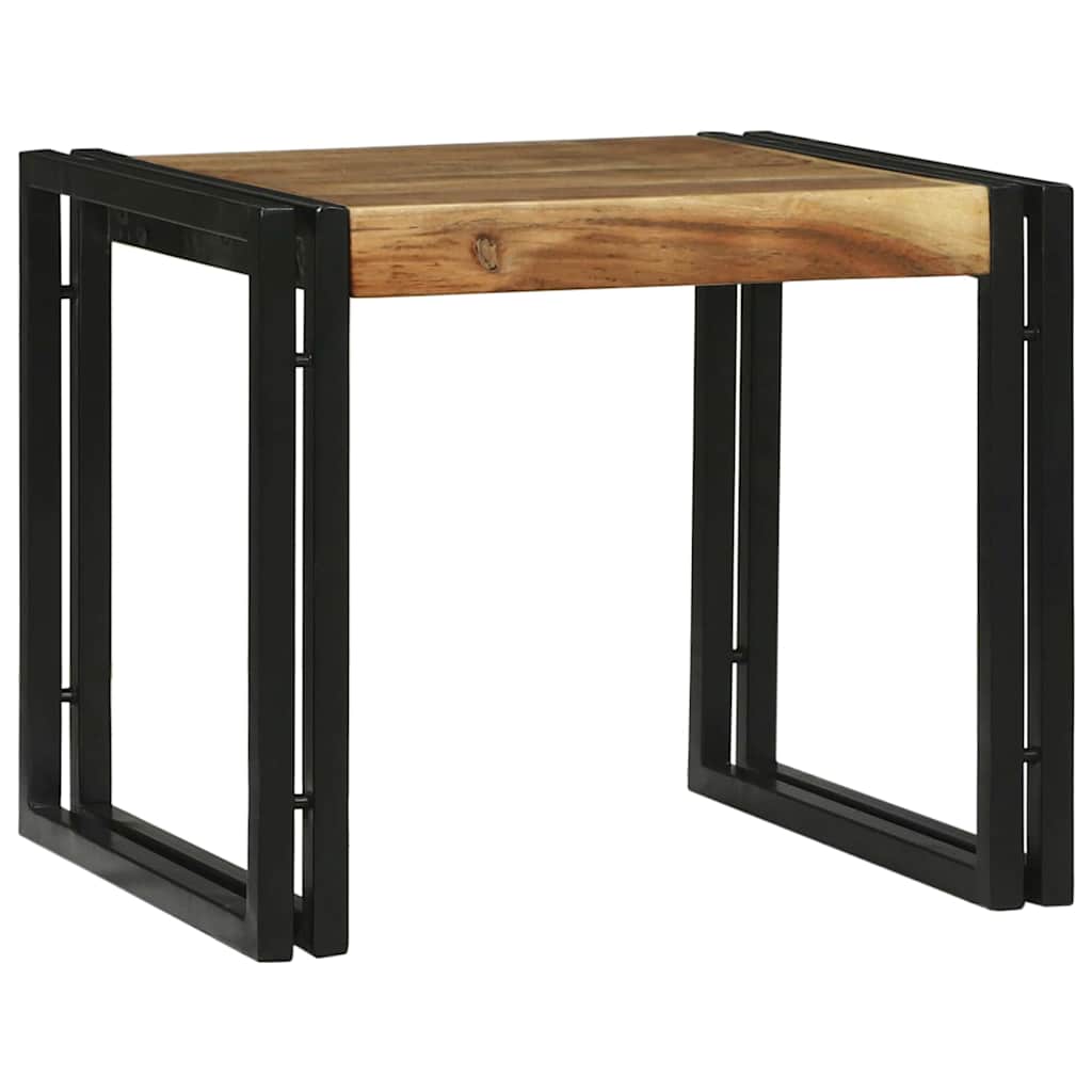 Coffee Table 2 pcs Brown 48 x 40 x 40 cm Solid Acacia Wood