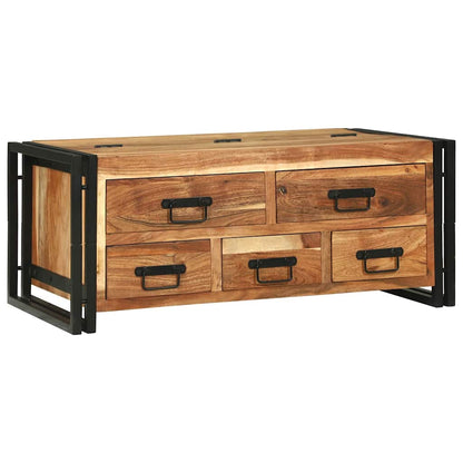 Coffee Table Brown 90 x 50 x 38 cm Solid Acacia Wood