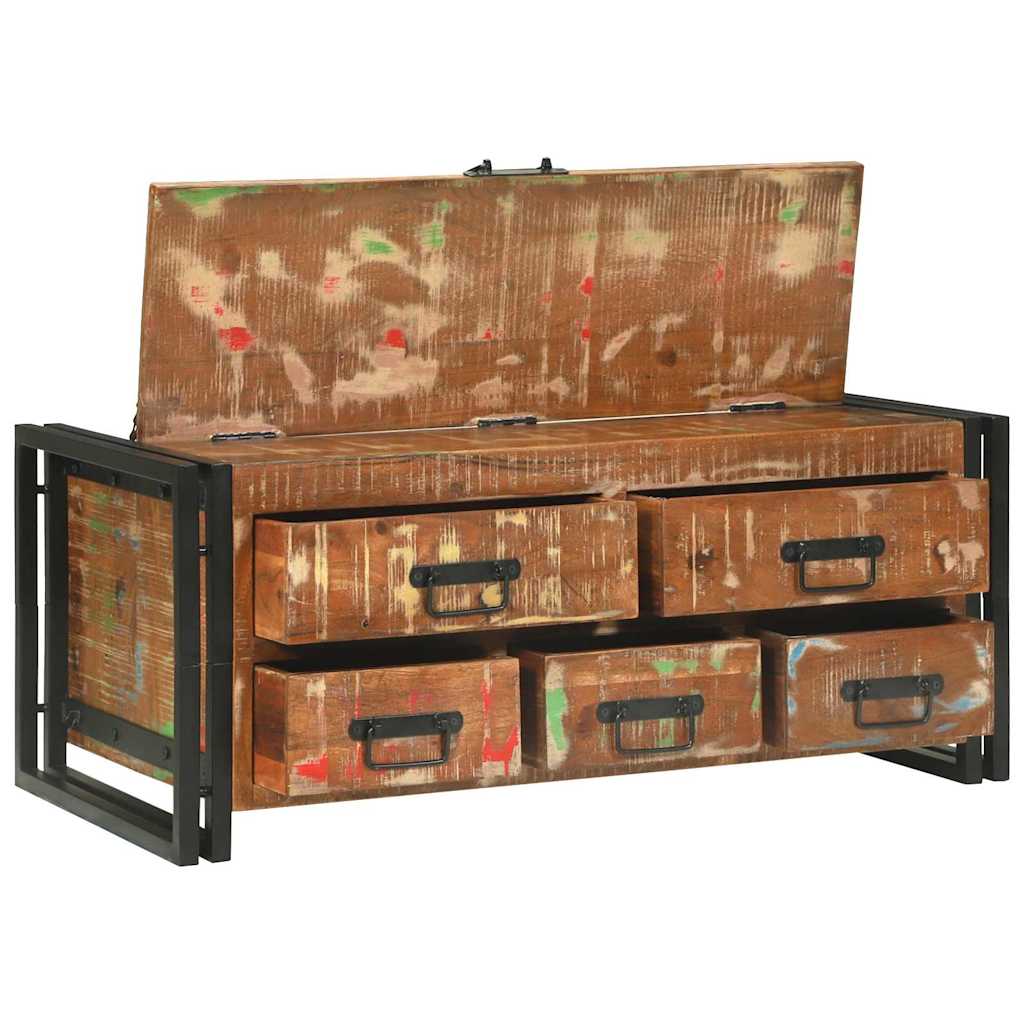Coffee Table Multicolour 90 x 50 x 38 cm Solid Reclaim Wood